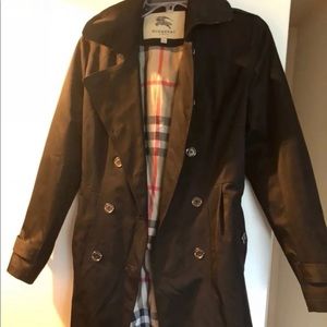 Burberry black trench coat